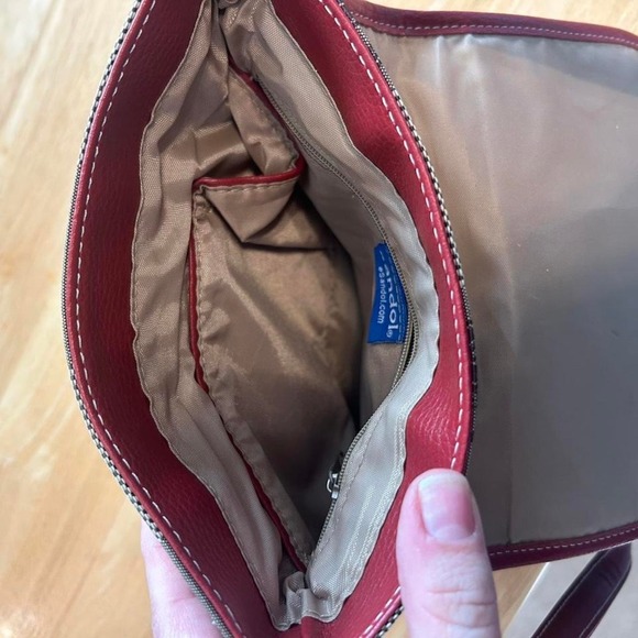 FSU Garnet and grey Sandol crossbody bag with detachable strap - Picture 6 of 6